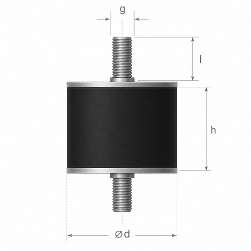 Gummipuffer typ silentblock - gummipuffer,