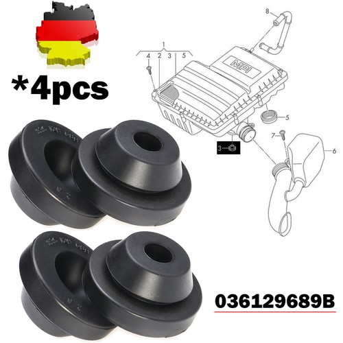 Motorabdeckung gummi - 4x,