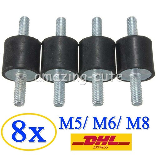 Metall gummipuffer - 8x,