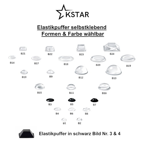 Elastikpuffer selbstklebend